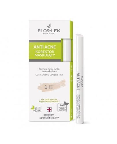 Floslek Anti Acne 24H System korektor maskujący jasny 1 1 sztuka zdjęcie