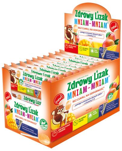 Zdrowy lizak Mniam-Mniam o smaku mango (łezka) 40 sztuk zdjęcie