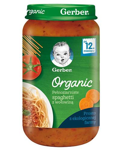 Gerber Organic Obiad pełnoziarniste Spaghetti z wołowiną dla dzieci po 12. miesiącu, 250 g zdjęcie