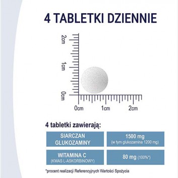 NATURELL Glukozamina + C, na stawy, 100 tabl., cena, opinie, właściwości