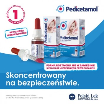 Pedicetamol, 100 mg/ml, roztwór doustny, 30 ml