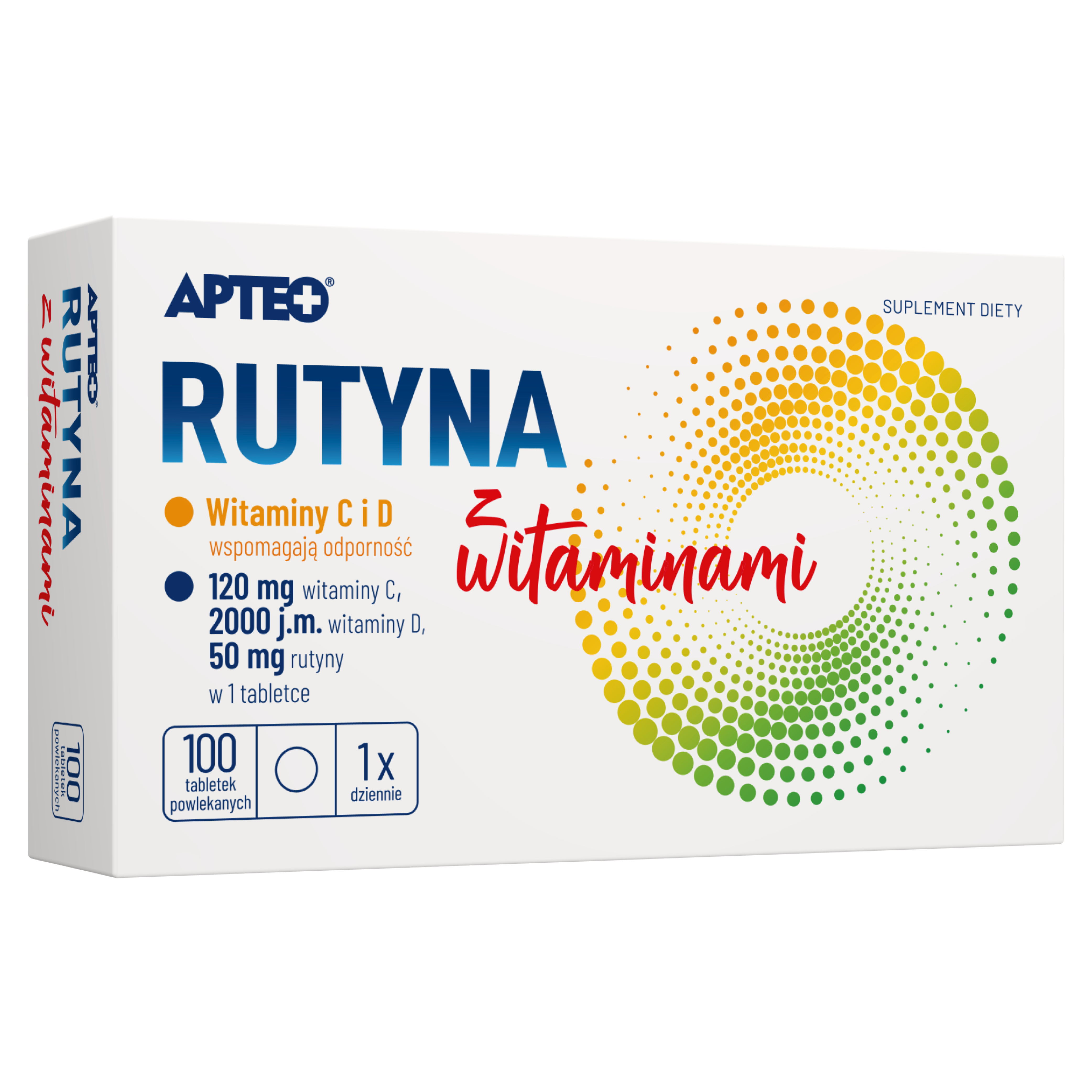 Apteo Rutyna z Witaminą C 100 tabletek zdjęcie