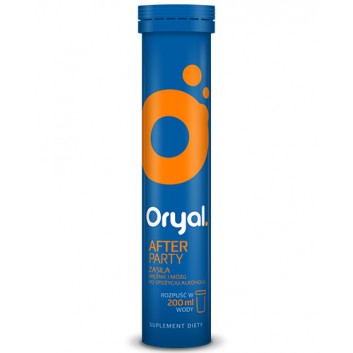 Oryal After Party smak pomarańczowy 18 tabletek musujących