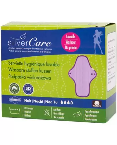 Masmi Silver Care podpaska wielorazowa na noc 1 sztuka zdjęcie