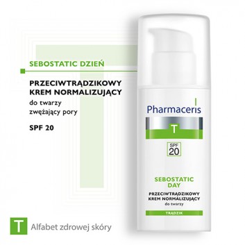 Pharmaceris T Sebostatic Dzień krem przeciwtrądzikowy SPF20 matująco normalizujący do twarzy 50 ml