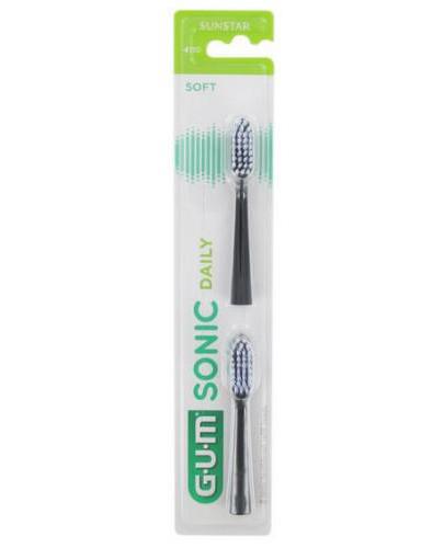 Sunstar Gum Sonic Daily Wymienne końcówki do szczoteczki sonicznej czarne, 2 sztuki zdjęcie