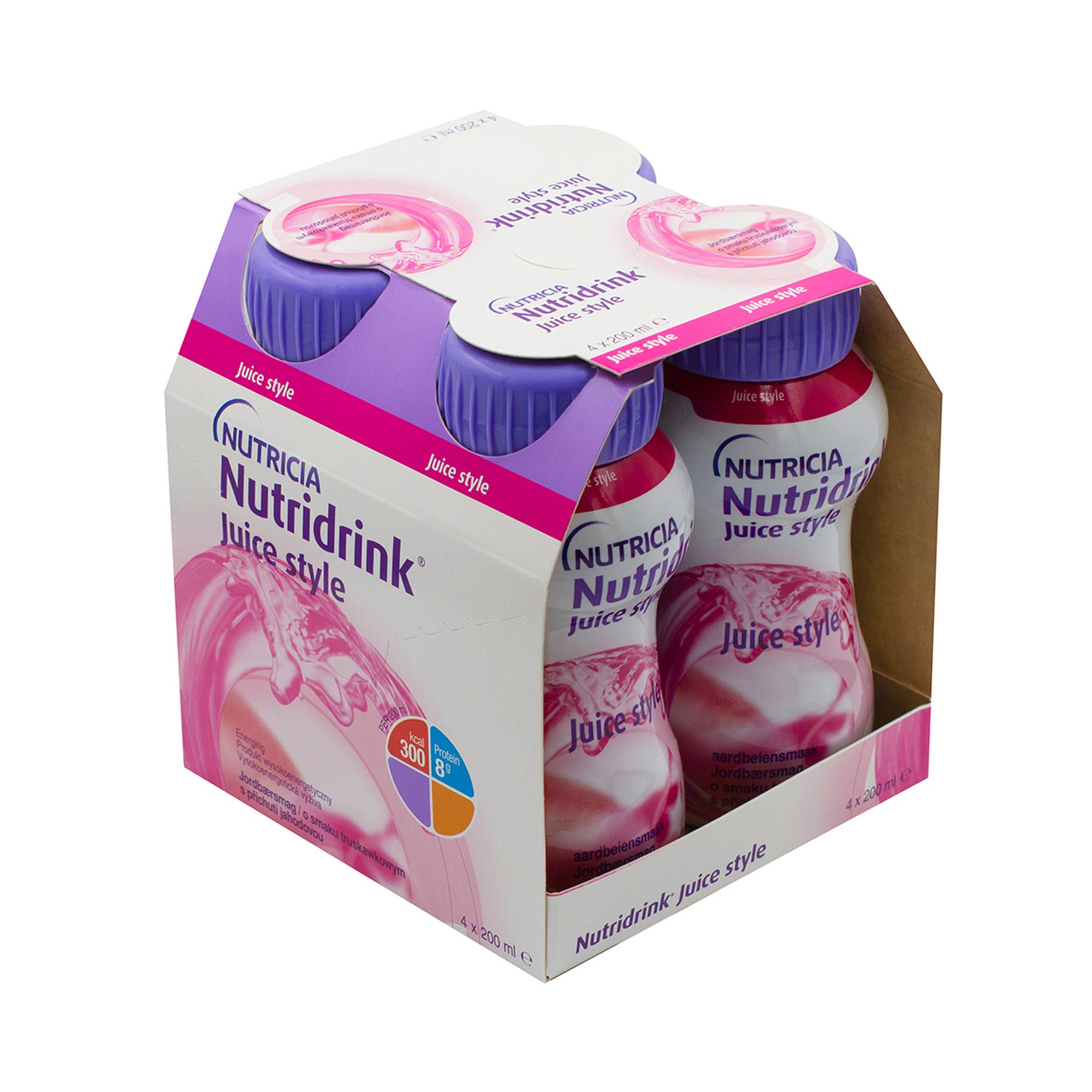 Nutridrink Juice Style smak truskawkowy 4x 200 ml zdjęcie
