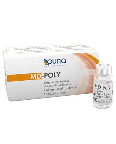 Md-Poly Wyrób medyczny na bazie kolagenu - 10 fiolek x 2 ml - cena, opinie, właściwości zdjęcie