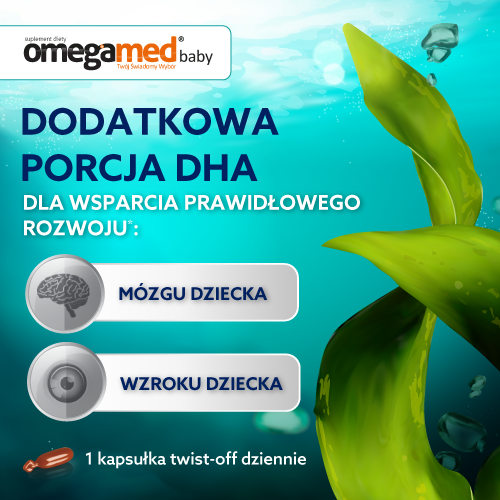 Omegamed Baby DHA, od urodzenia, kapsułki twist-off, 30 sztuk