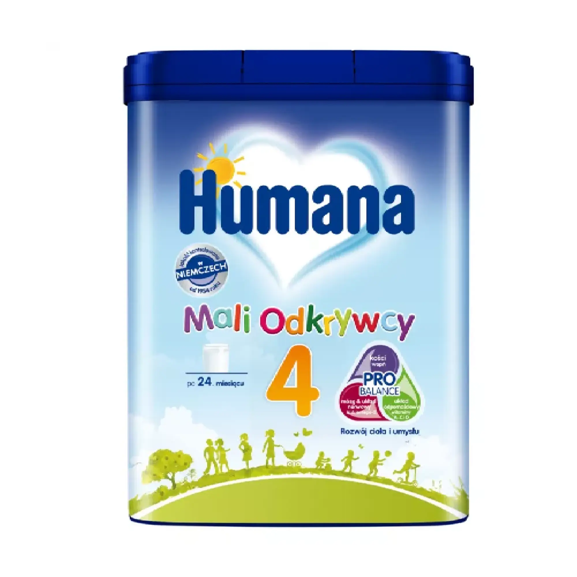 Humana 4 Mali Odkrywcy, mleko modyfikowane po 24 miesiącu, 650 g zdjęcie