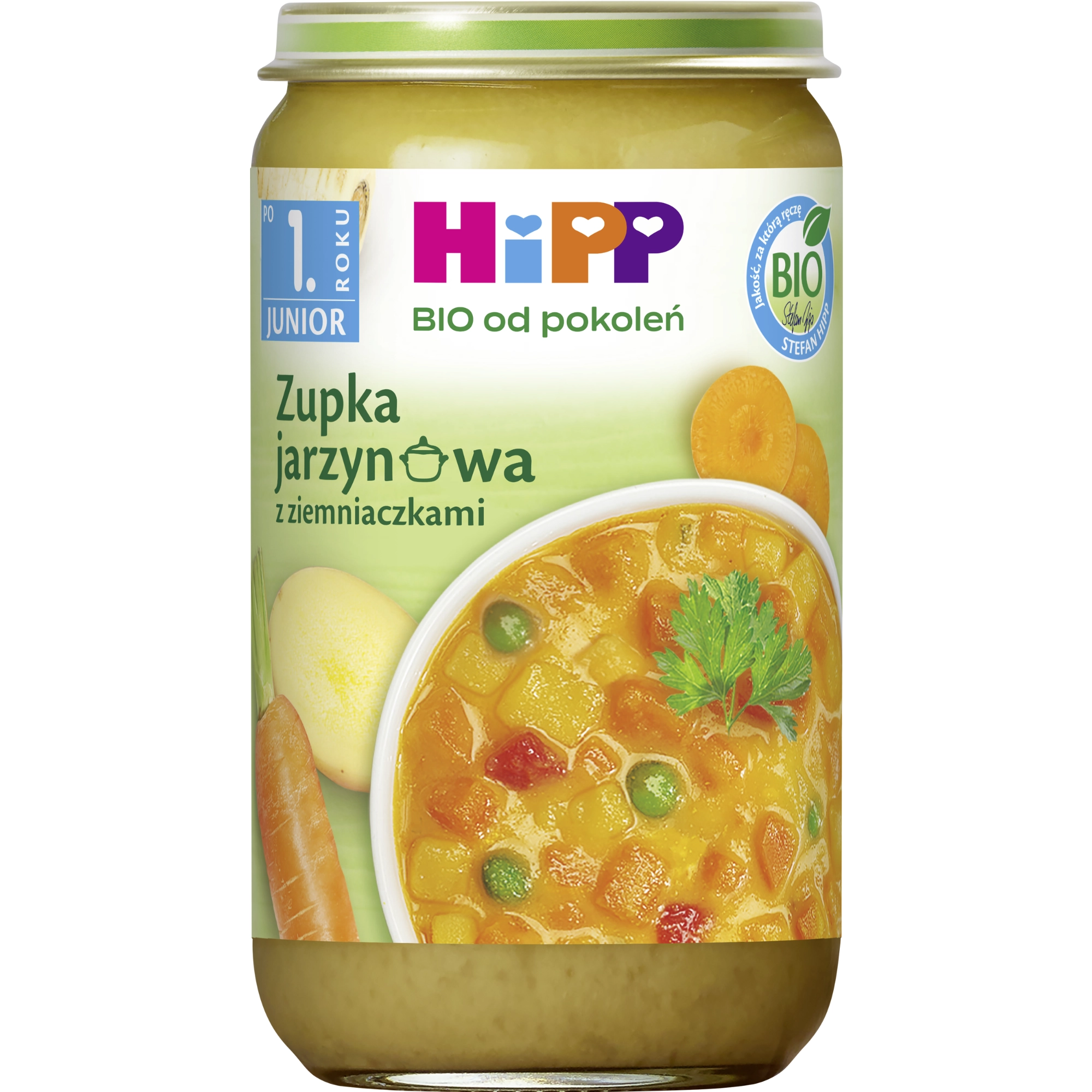 HiPP BIO od pokoleń, Zupka jarzynowa z ziemniaczkami, po 1. roku życia, 250 g zdjęcie
