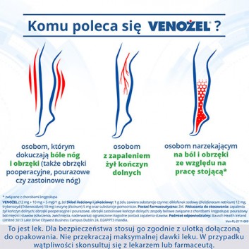 VENOŻEL Żel przeciwbólowy i przeciwobrzękowy - 50 g
