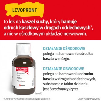 Levopront, 60 mg/10 ml, syrop, 120 ml