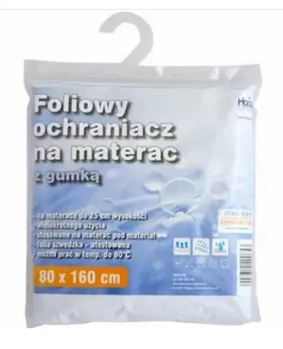 Horizon foliowy ochraniacz na materac z gumką 160 cm x 80 cm 1 sztuka zdjęcie