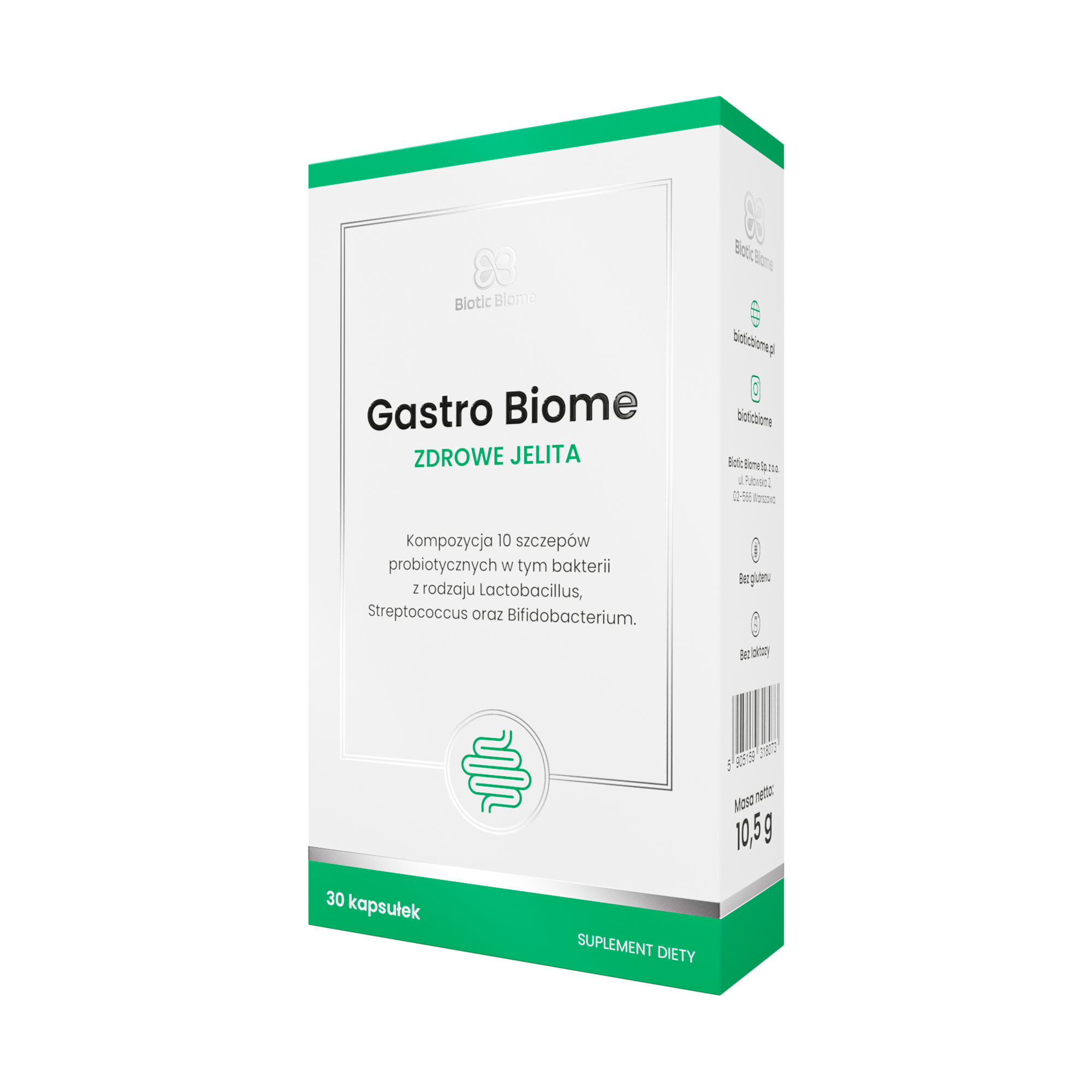 Biotic Biome Gastro Biome Zdrowe Jelita, kapsułki, 30 sztuk