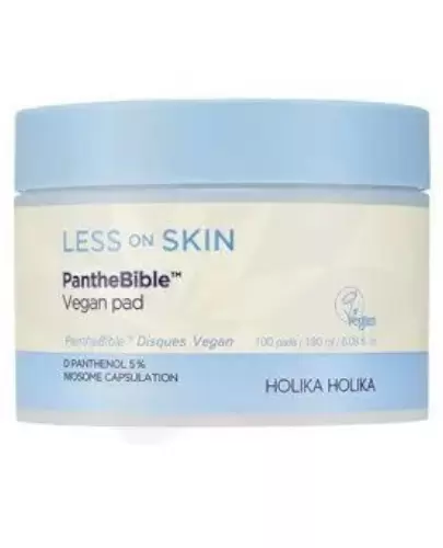 Holika Holika Less On Skin PantheBible Vegan Pad płatki łagodzące 100 sztuk  zdjęcie