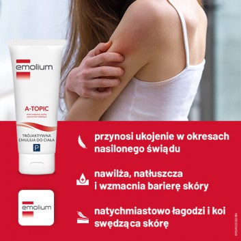 Emolium A-topic Emulsja trójaktywna do ciała, 200 ml