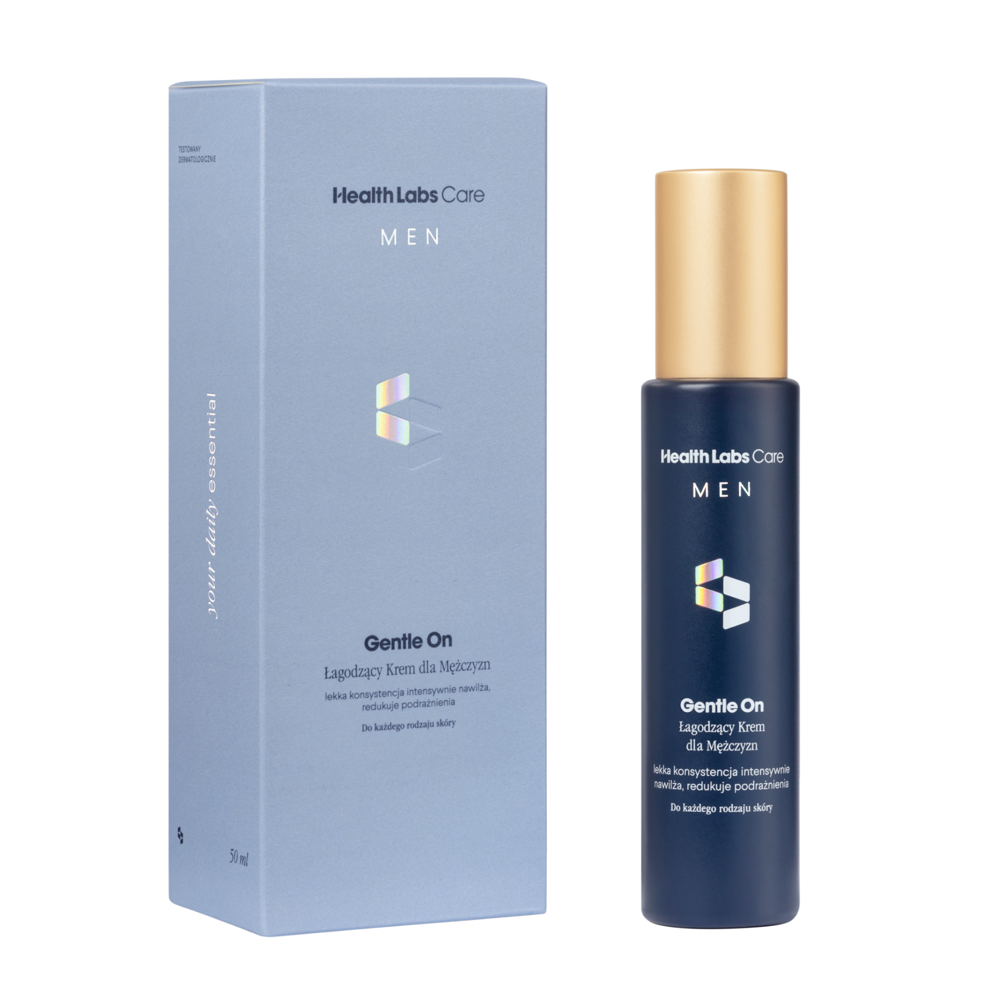 Health Labs Care, Gentle On, łagodzący krem dla mężczyzn, 50 ml