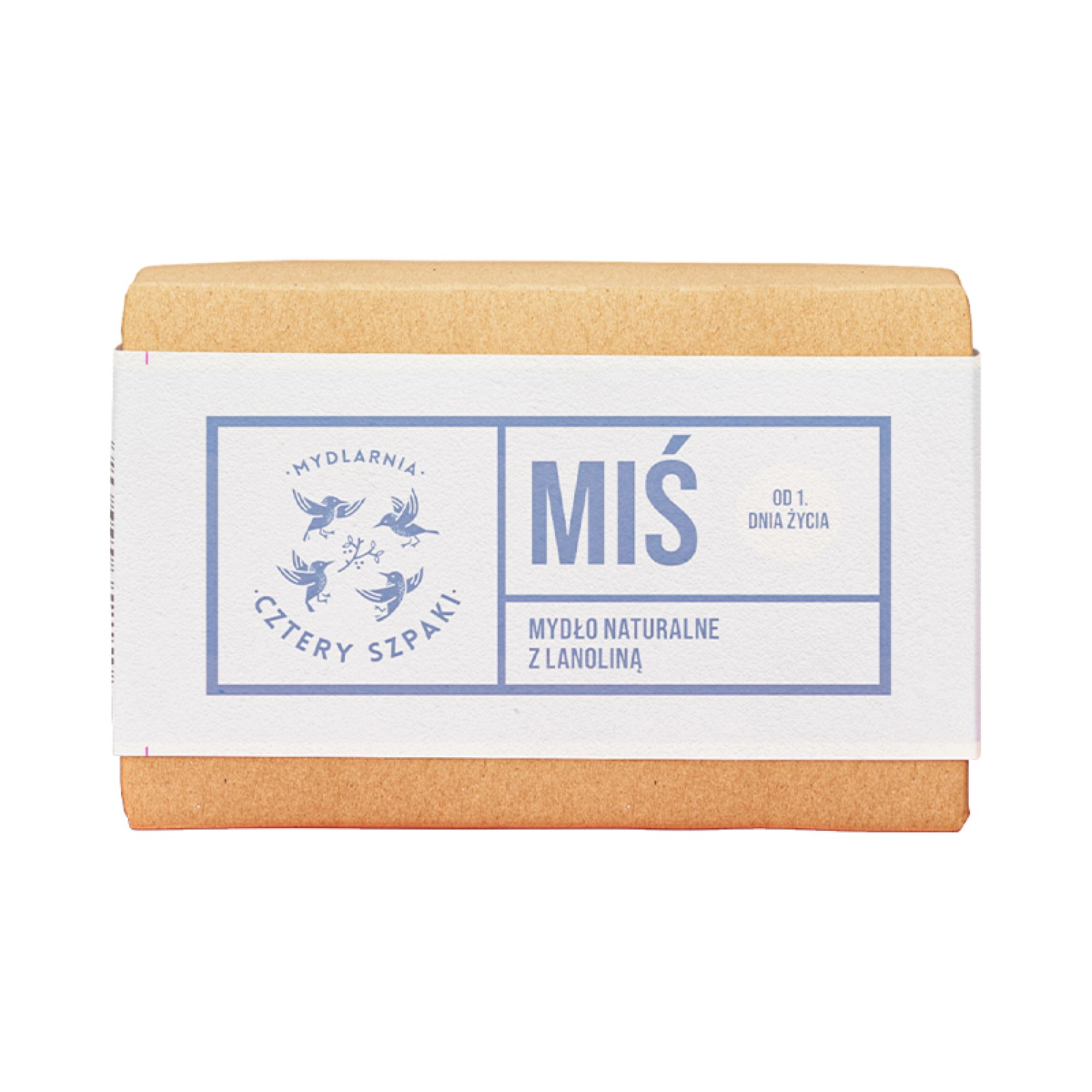 Mydlarnia Cztery Szpaki, Miś, Mydło naturalne z lanoliną, 110 g  zdjęcie