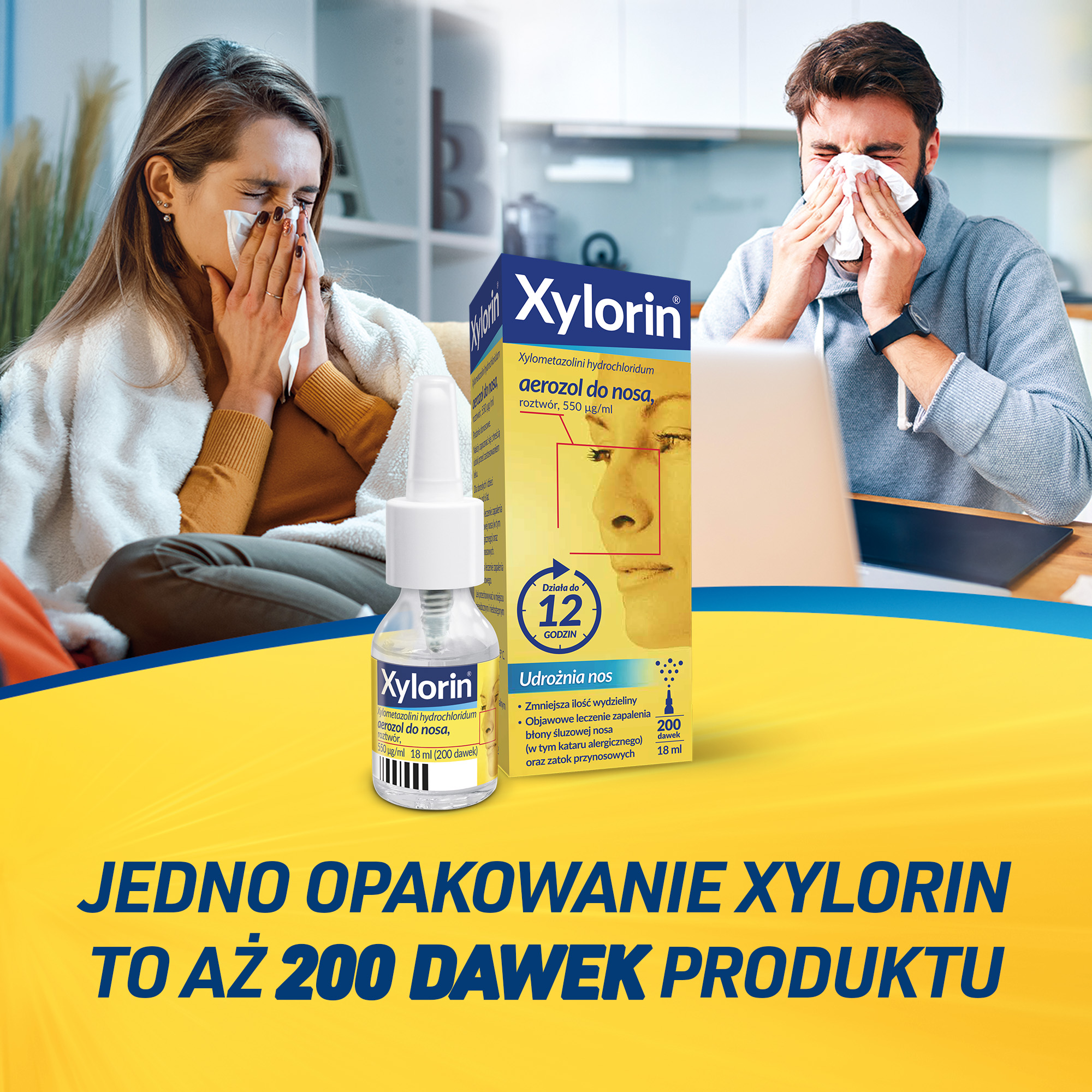 Xylorin 0,55 mg/ml aerozol do nosa 18 ml