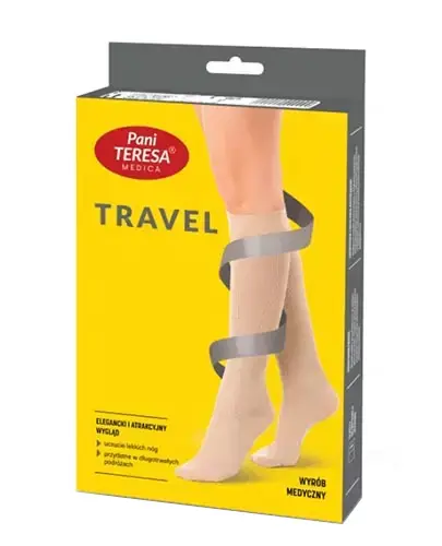 Pani Teresa Travel skarpety podróżne dla mężczyzn czarne rozmiar L 1 para [4181L] zdjęcie