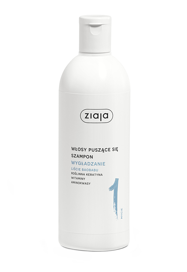 Ziaja Wygładzanie Liście Baobabu, Szampon włosy puszące się, 400 ml zdjęcie