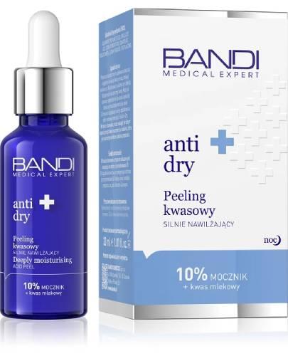 Bandi Medical Expert Anti-Dry Peeling kwasowy silnie nawilżający 10% mocznik + kwas mlekowy, 30 ml zdjęcie