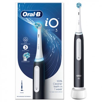 Oral-B iO 3 Black Szczoteczka elektryczna, 1 sztuka