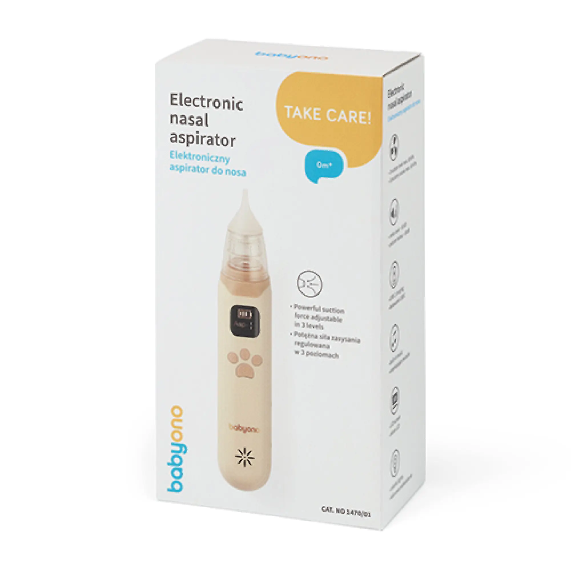 Babyono, Elektroniczny aspirator do nosa 1470/01, 1 sztuka zdjęcie