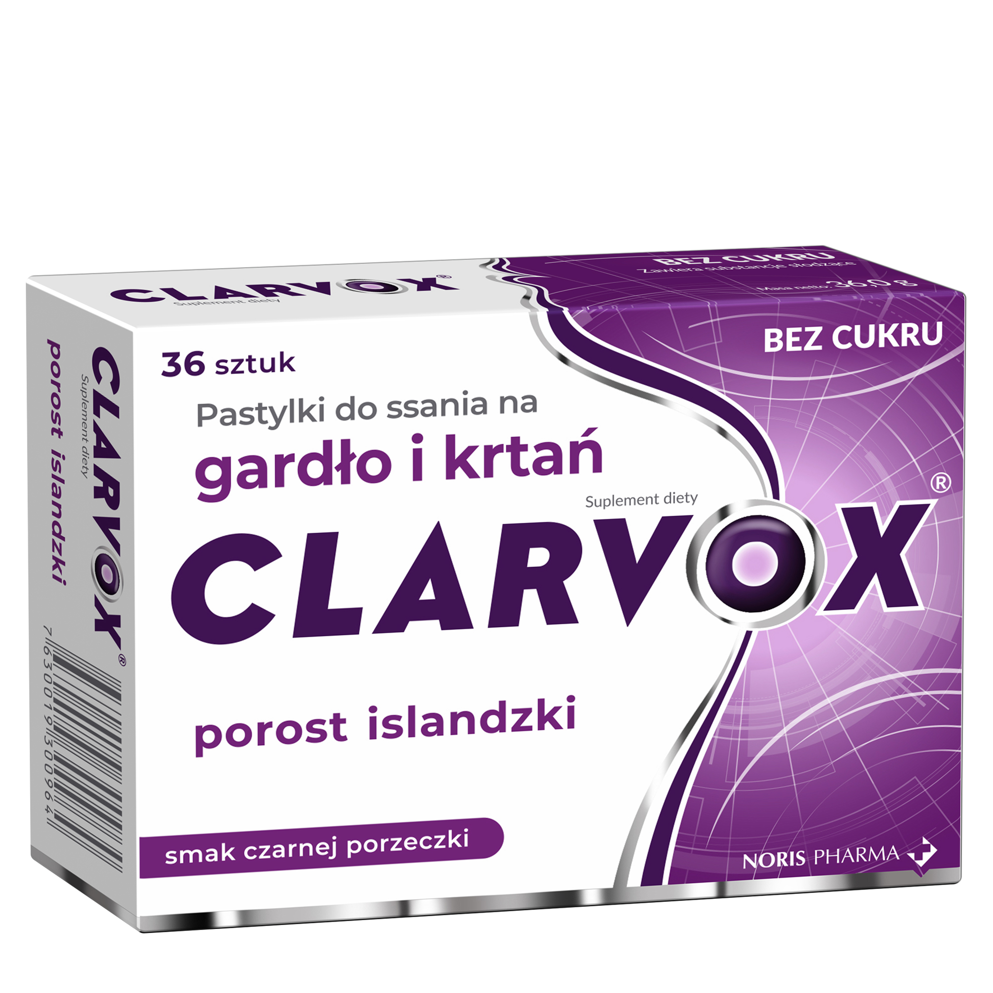 Clarvox Porzeczka 36 pastylek do ssania zdjęcie