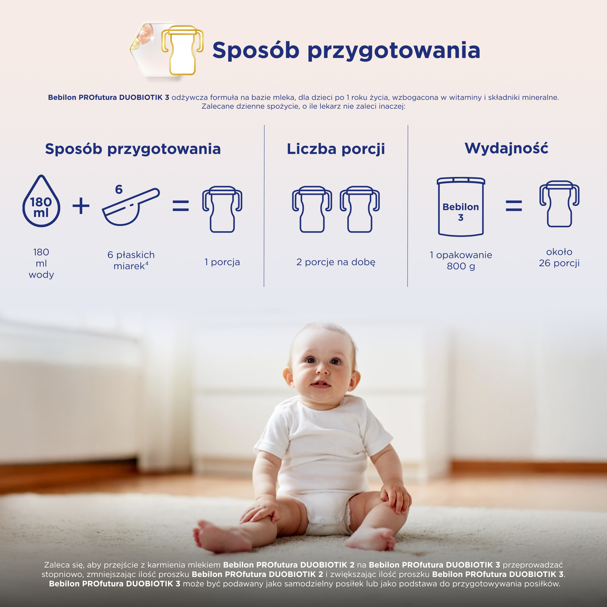 Bebilon PROfutura DUOBIOTIK 3 Odżywcza formuła na bazie mleka po 1. roku życia, 800 g
