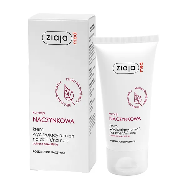 Ziaja Med Kuracja naczynkowa krem SPF10 wyciszający rumień 50 ml zdjęcie