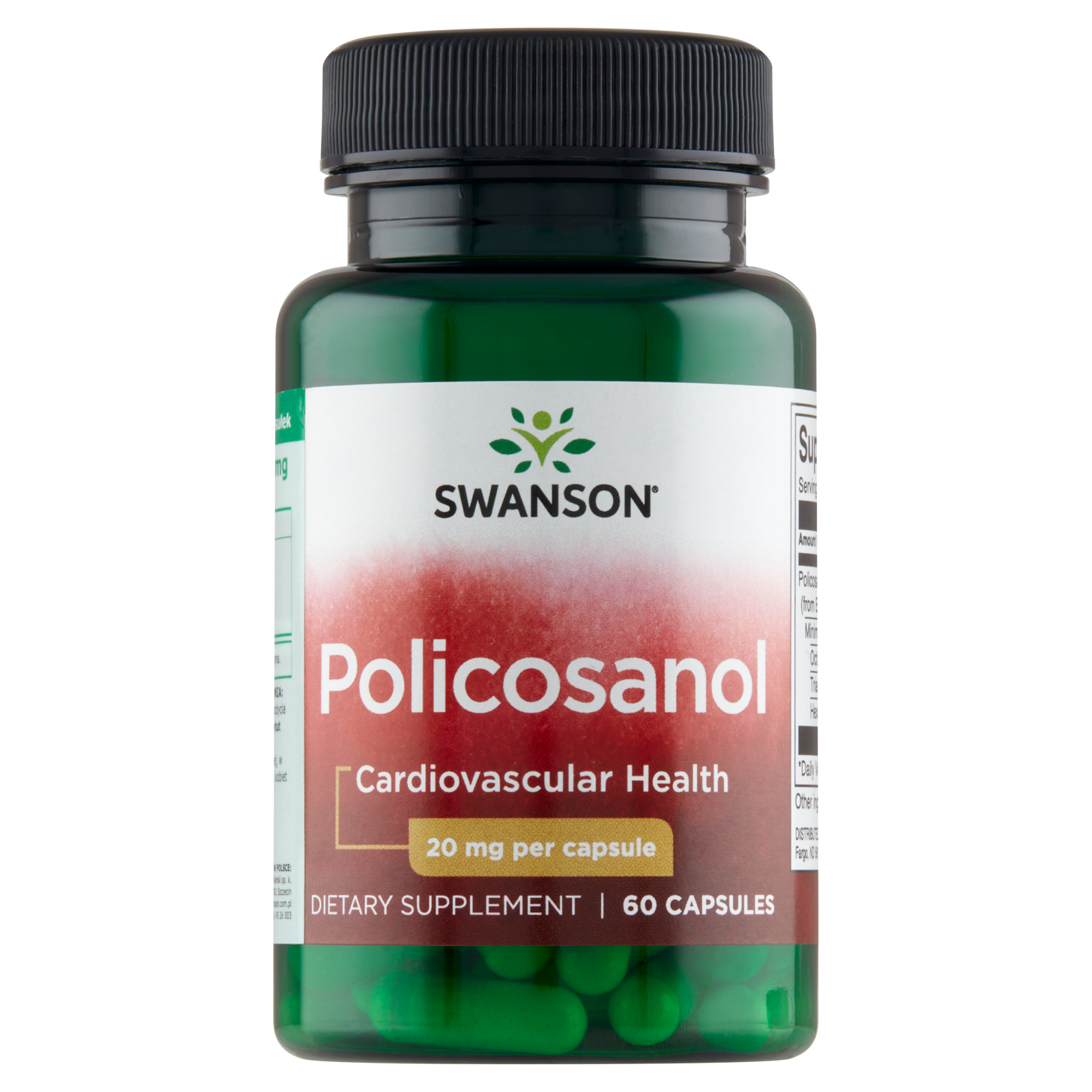 SWANSON BioCosanol Policosanol 20 mg - 60 kaps. zdjęcie
