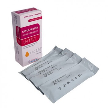 Test owulacyjny LH strumieniowy, 5 sztuk