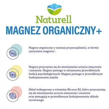 Naturell Magnez Organiczny + 100 kapsułek