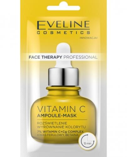 Eveline Face Therapy Professional Ampoule-mask Kremowo-żelowa maseczka Vitamin C, 8 ml zdjęcie