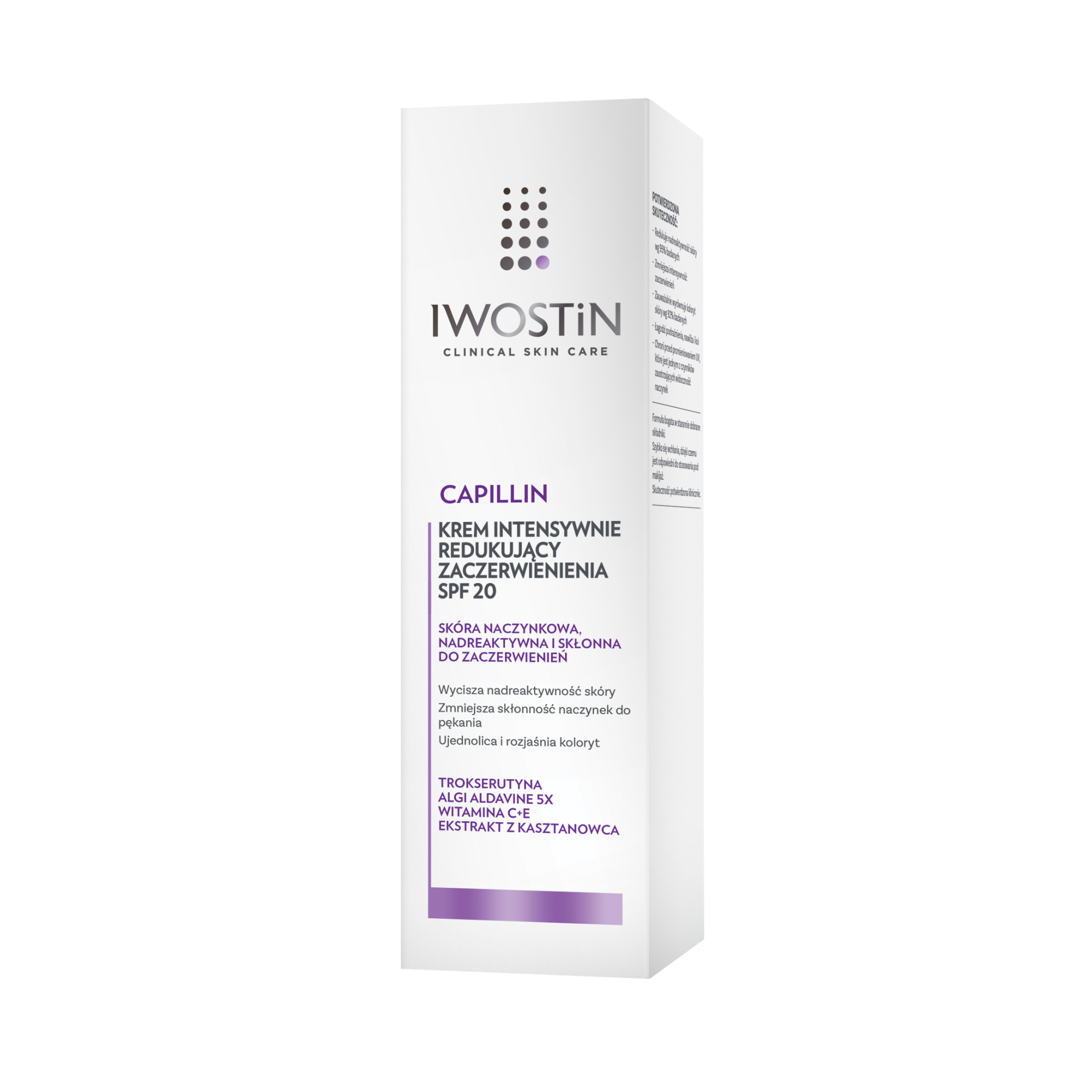 IWOSTIN CAPILLIN Krem intensywnie redukujący zaczerwienienia SPF20 - 40 ml zdjęcie