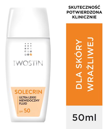Iwostin Solecrin Ultra Lekki Niewidoczny Fluid SPF50+, 40 ml, cena, opinie, skład zdjęcie