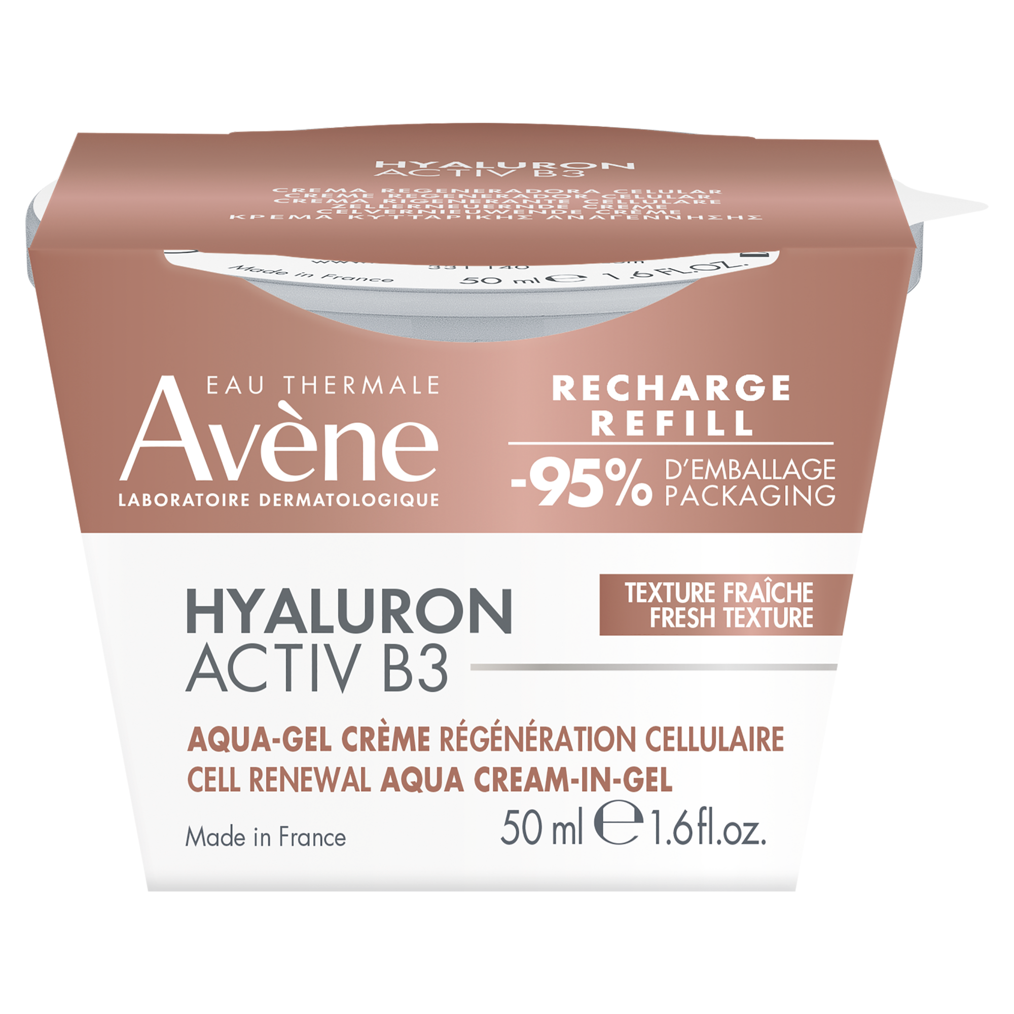 Avene Hyaluron Activ B3 krem odbudowujący komórki Aqua-Żel Eco-Refill 50 ml zdjęcie