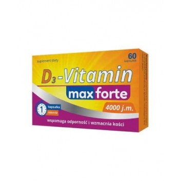 D3-Vitamin max forte 4000 j.m. 60 kapsułek
