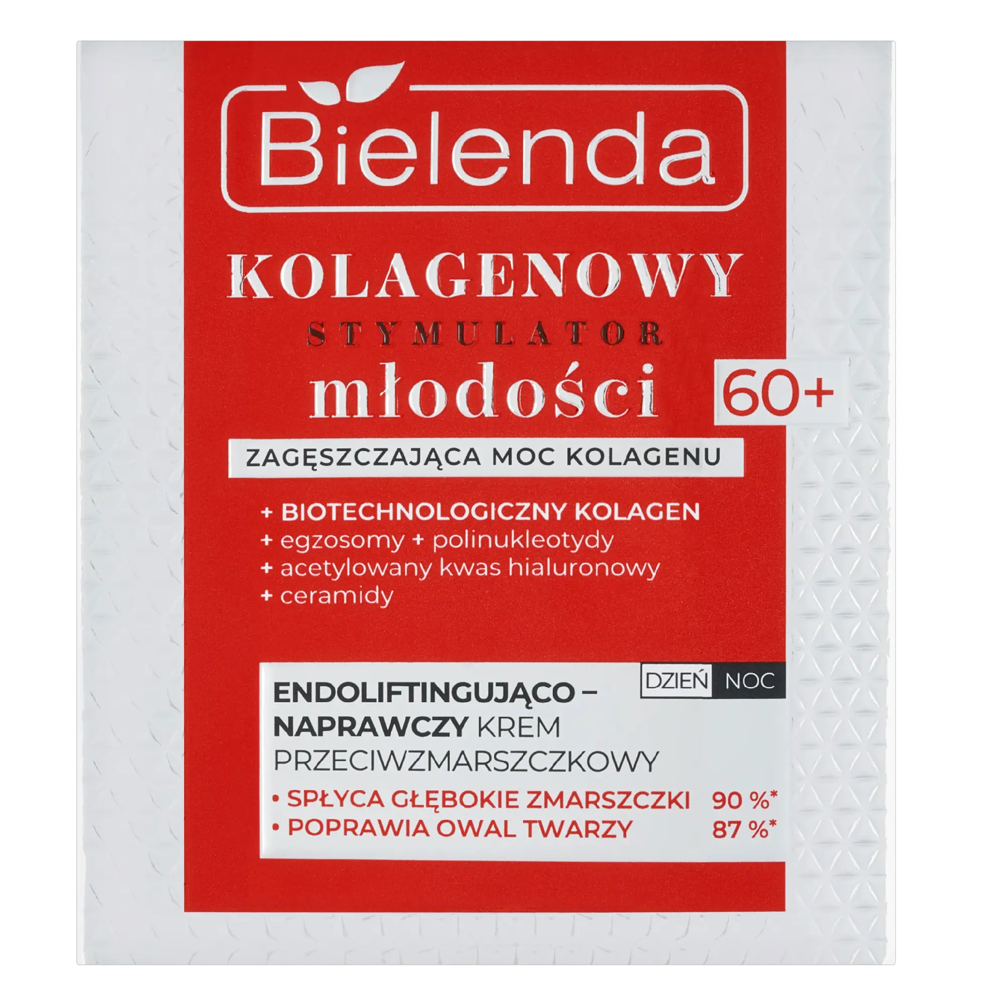 Bielenda Kolagenowy Stumulator Młodości, endoliftingująco-naprawczy krem przeciwzmarszczkowy 60+, dzień/noc, 50 ml zdjęcie