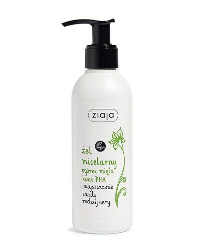 ZIAJA Żel micelarny ogórek mięta kwas PHA - 200 ml zdjęcie