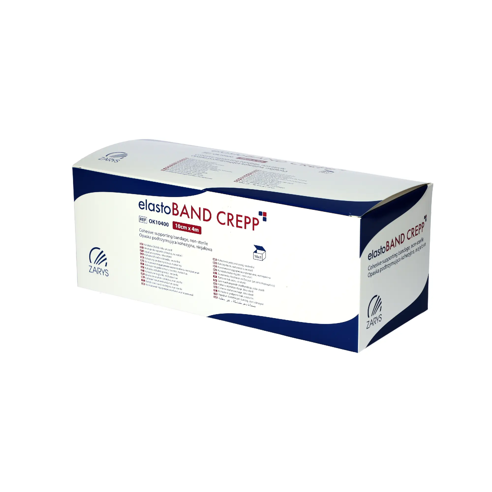 elastoBand Crepp Opaska podtrzymująca niejałowa kohezyjna 10 cm x 4 m, 1 sztuka