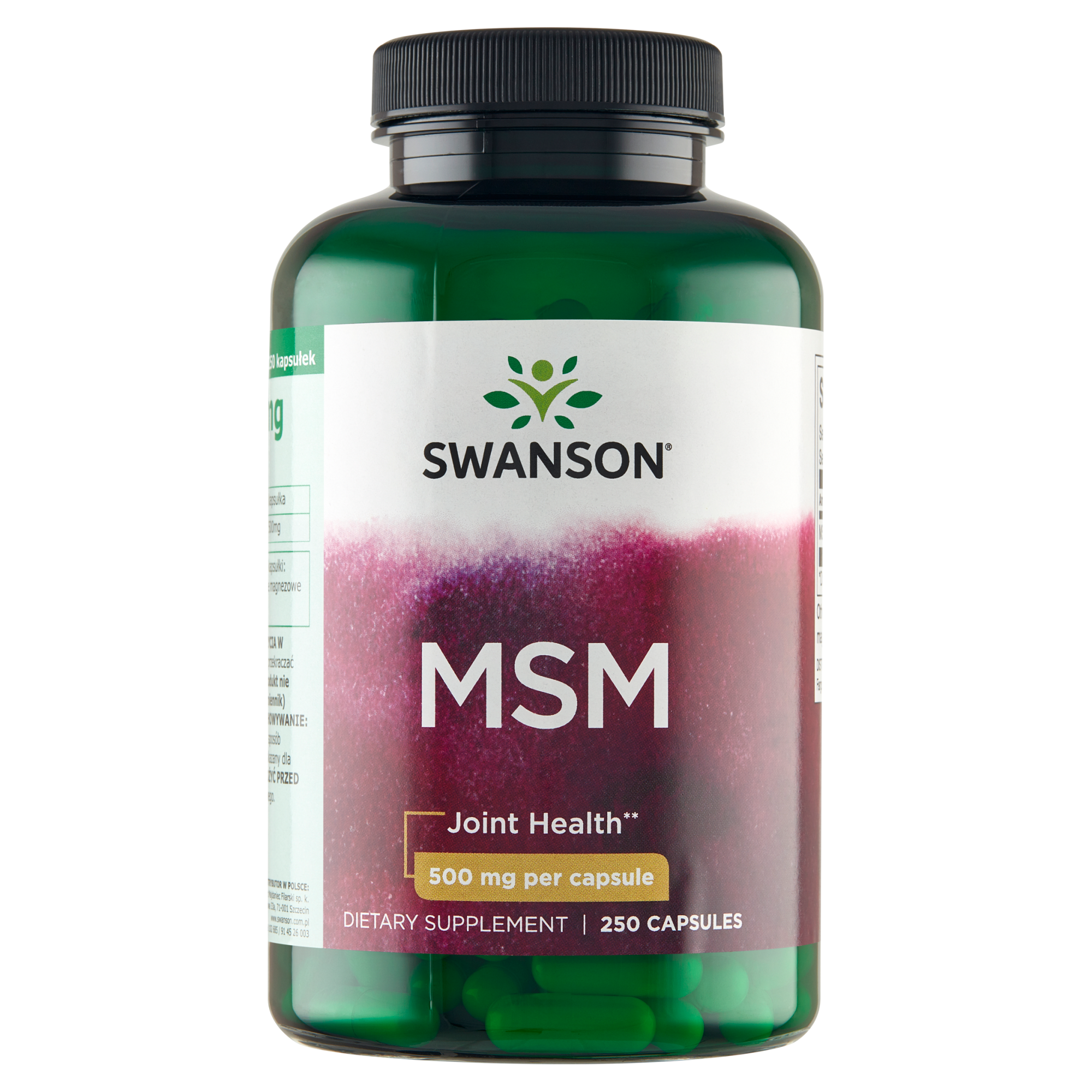 SWANSON MSM 500 mg, 250 kapsułek zdjęcie