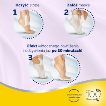 Scholl PediMask skarpetki nawilżające do stóp z olejkiem lawendowym SPA 1 para