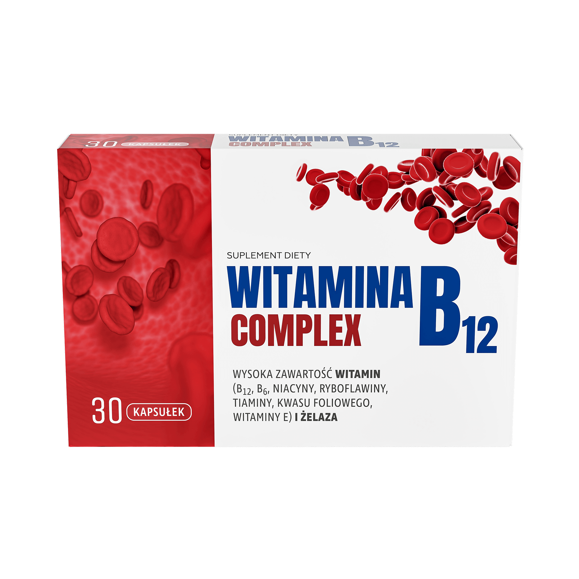Witamina B12 complex, kapsułki, 30 sztuk