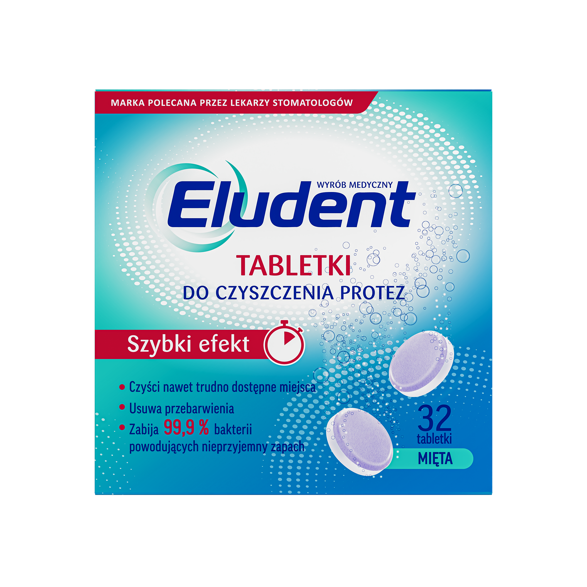 Eludent Tabletki do czyszczenia protez, 32 sztuki zdjęcie