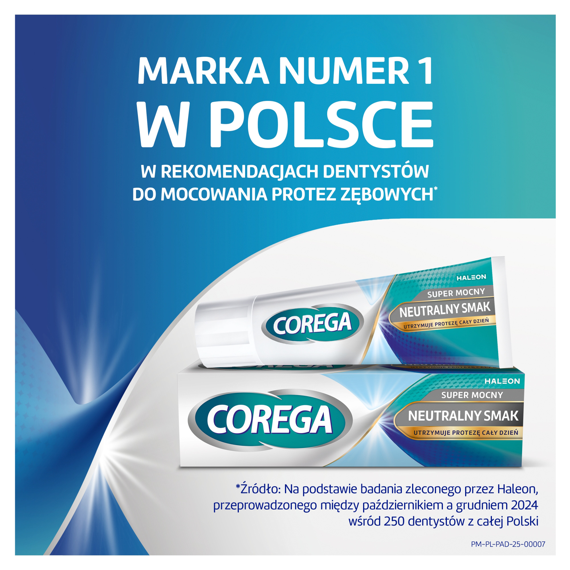 Corega Super Mocny Neutralny Smak, krem mocujący do protez zębowych, 40 g