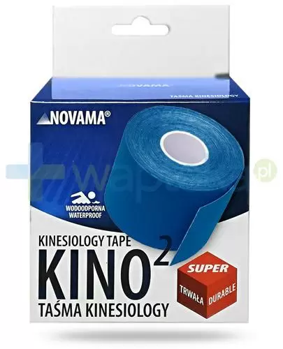 Novama Kino2 taśma do kinesiotapingu 5cm x 5m kolor ciemno niebieski 1 sztuka zdjęcie