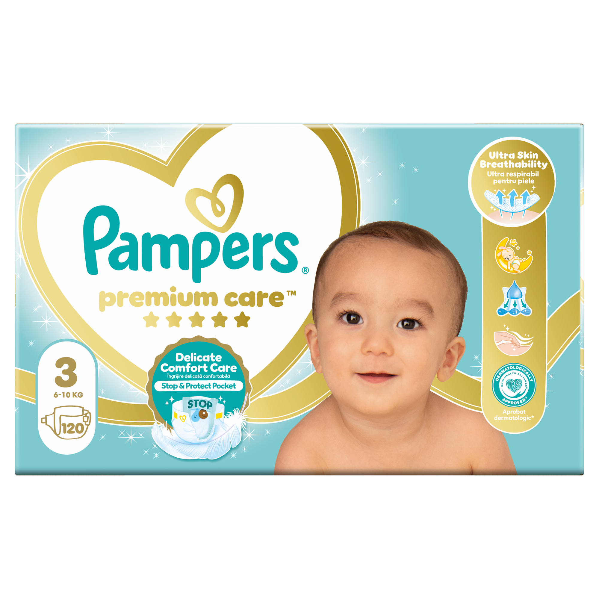 Pampers pieluchy Premium Care rozmiar 3, 120 sztuk pieluszek zdjęcie